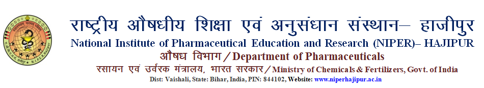 National Institute of Pharmaceutical Education and Research, Hajipur